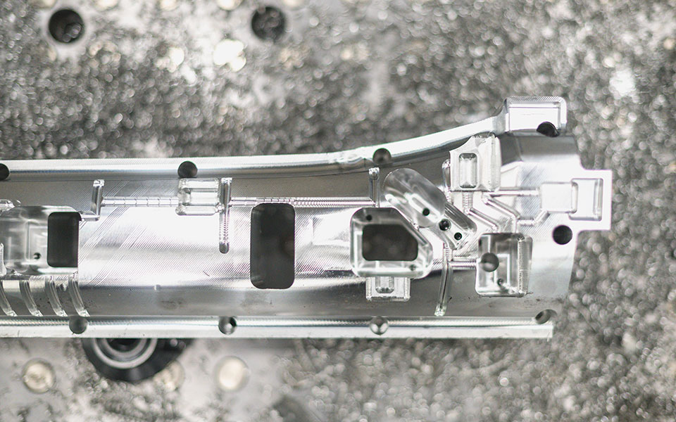 A very well machined and complex automotive part.