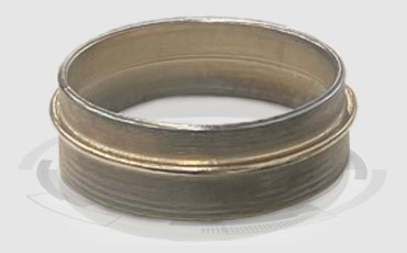 Grey, metal and circular, U.S. Army Raw 3D Sample Machined Piece